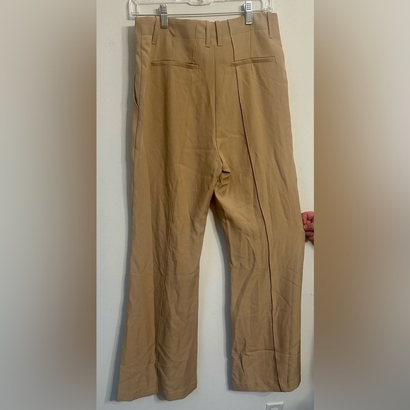 Gracia High Rise Wide Leg Pin-Tuck Flare Trousers Size Large NWT - Picture 3 of 11